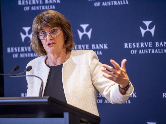 SYDNEY, AUSTRALIA. NewsWire Photos.December 10, 2024.RBA Governor, Michele Bullock holds a media conference discussing the Reserve Bank of AustraliaÃs monetary policy decision.Picture: NewsWire / Jeremy Piper