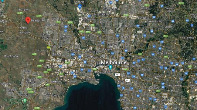 It’s about 40km from Melbourne’s CBD. Picture: Google Maps