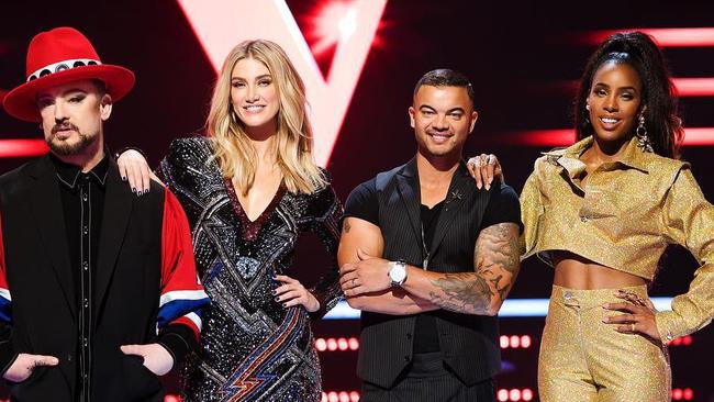 The Voice cast members. Picture: Nine Network