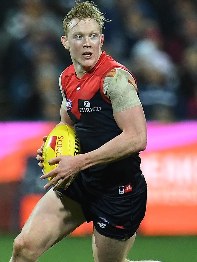 Clayton Oliver in action for Melbourne.