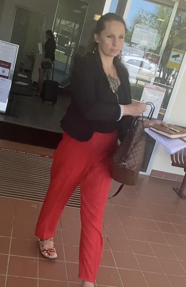 Ilona Karmynchinka leaving Gympie Magistrates Court on Tuesday, October 19, 2021.