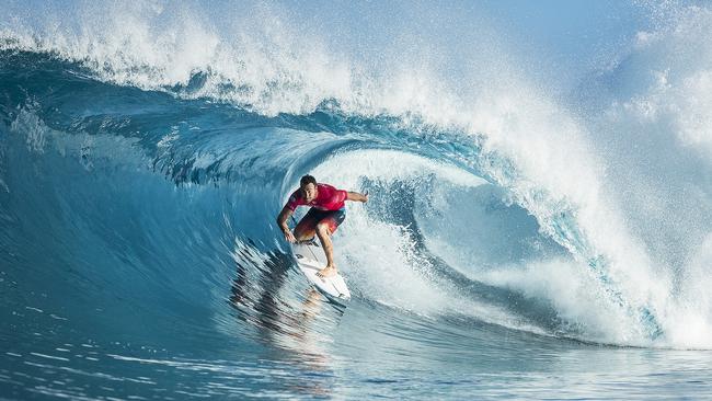 Parko pulls in at Backdoor Pipeline where he will declare his fabulous innings at the end of the year. Photo: WSL/Poullenot