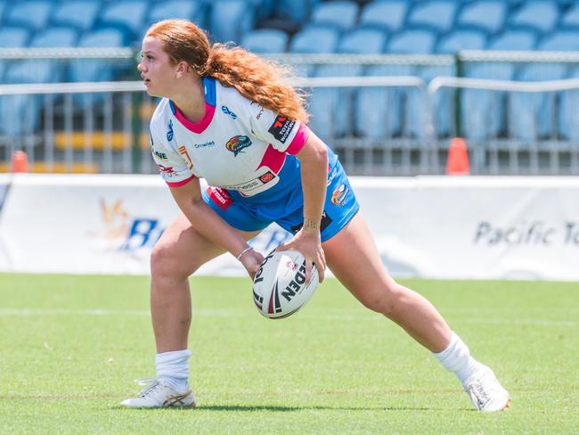 Layla Geck, winner of the 2024 Northern Pride academy U19s MVP (Most Valuable Player). Picture: Chris Robson