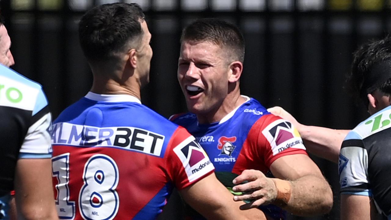 Jack Cogger outplayed Tyson Gamble in the pre-season, but the new recruit will come off the bench in round 1. Picture: NRL Photos