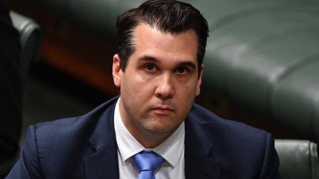 Assistant Minister to the Treasurer Michael Sukkar has offered his resignation. Picture: AAP