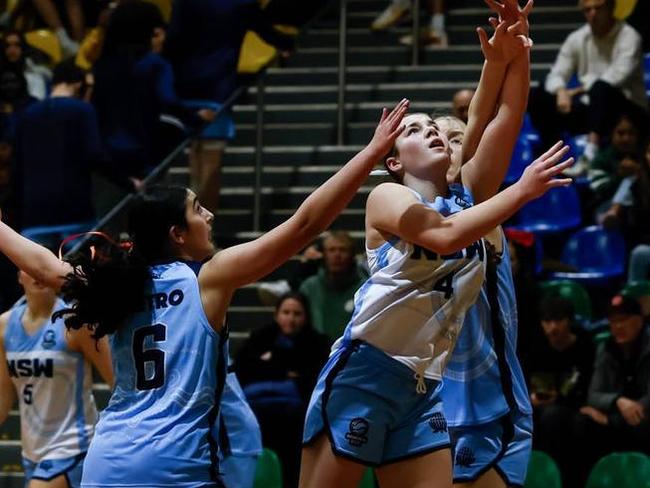 BASKETBALL NSW: Under 16 High Perfomance teams presentation & practice games. June 22, 2024. Penrith Regional Valley Sports Stadium, Cambridge Park, NSW, Australia. Photo: Narelle Spangher, Basketball NSW