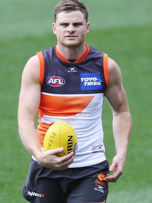 Heath Shaw at GWS training.