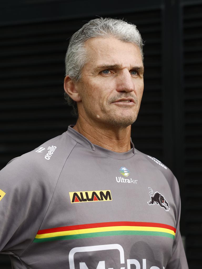 Panthers coach Ivan Cleary’s future is tied to his son’s deal. Picture: Richard Dobson