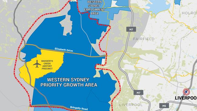 The land around the proposed Western Sydney Airport site as already been designated as a priority growth area by the government. Now rail proponents want residents in the west to have proper rail connections to make the most of it.