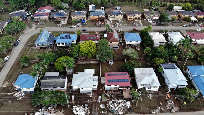 Aerial photos show the Lismore clean up after flood waters receded. Picture: Toby Zerna