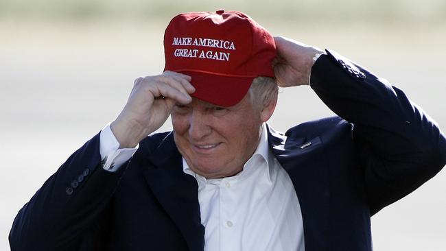 Cory Bernardi is channelling Donald Trump’s very successful campaign slogan. (Pic: AP/Jae C. Hong)