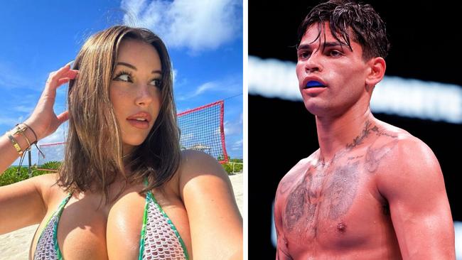 Ryan Garcia has revealed he's dating Aussie Mikaela Testa. Photo: Instagram and Getty Images