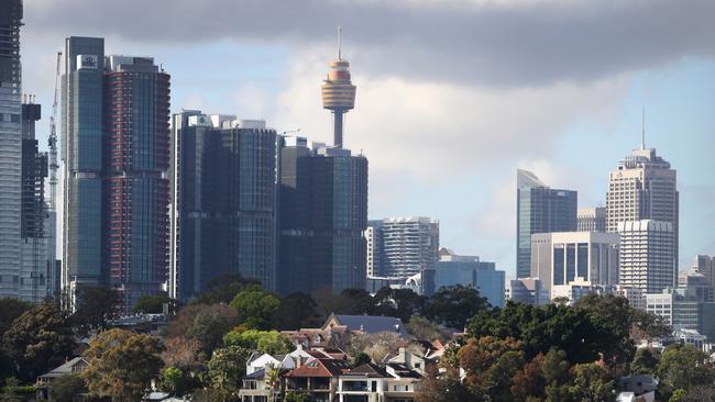 Despite office tower values being reset in global capitals in the northern hemisphere, real estate agency CBRE points to the deeper liquidity for big ticket offices in the Asia-Pacific. Picture: Getty Images