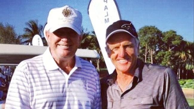 President Donald Trump with Greg Norman