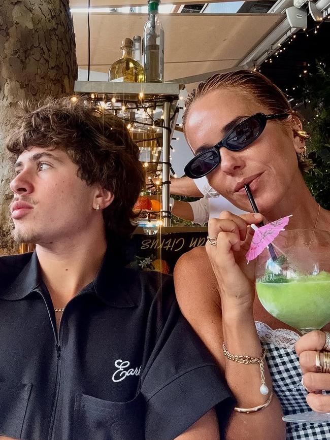 Ms Edwards with her and Mr Single's son, Justice. Picture: Instagram/@pipedwards