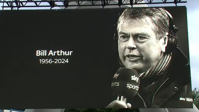 Arthur was given a minute's applause in a match between Huddersfield and Leeds on Thursday. Photo: Sky Sports