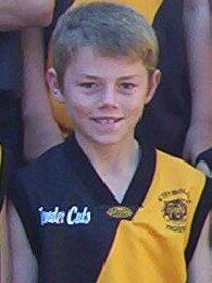 How it started … Lachie Neale in his junior days at Kybybolite.