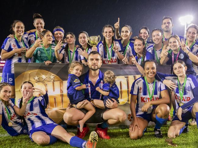 Hellenic’s Women’s Premier League team kicked 14 goals to two across two finals games. Picture: Daniel Abrantes.