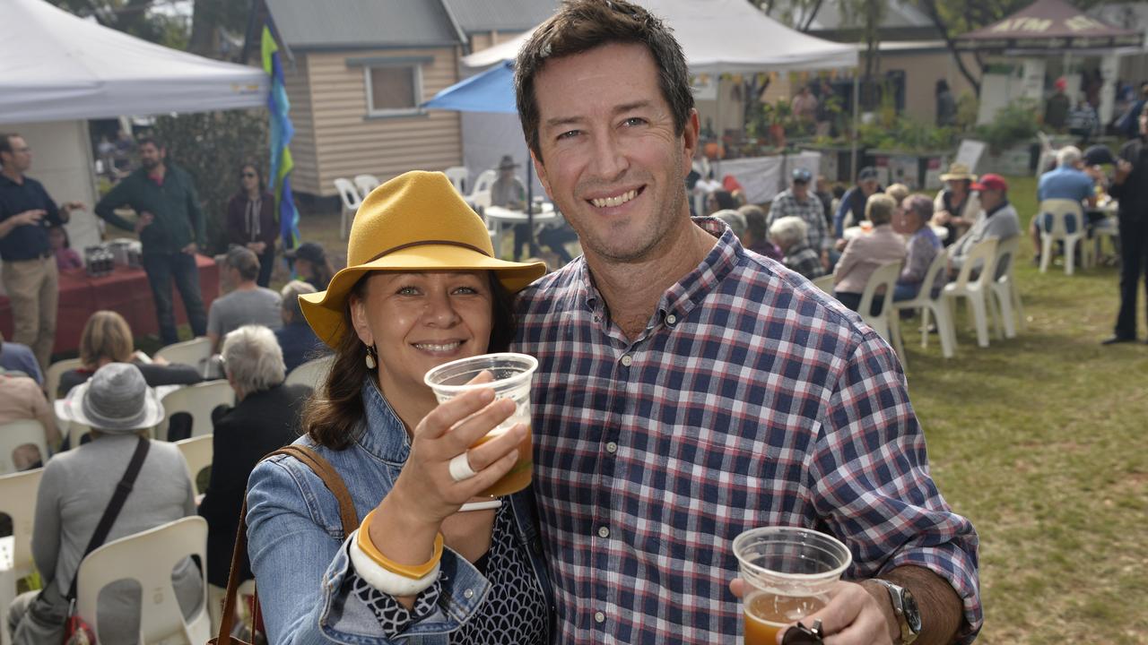 FULL OF FESTIVITIES: The Darling Downs will be the place to be this year with events galore ready to take up all the spare space in your 2021 calendar. Enjoying the atmosphere of the 2019 Hampton Festival are (from left) Mel and Adam McEvoy.