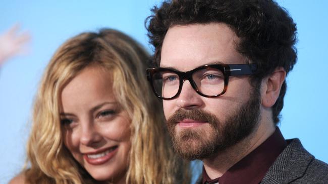 Masterson and his wife, actress Bijou Phillips. Picture: AFP