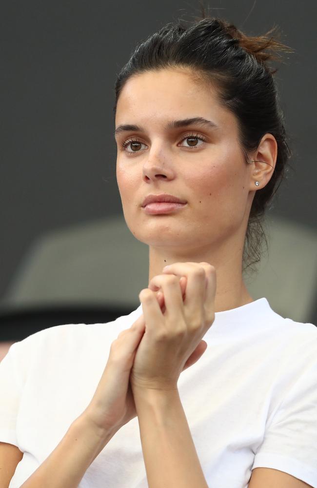 The Kendall Jenner-lookalike is quickly becoming a regular at matches. Picture: Getty Images