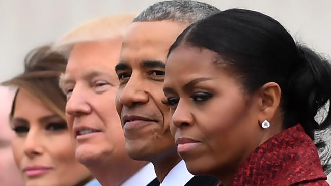 Ms Obama admits she failed to take Mr Trump’s presidential run seriously. Picture: AFP Photo/Jim Watson