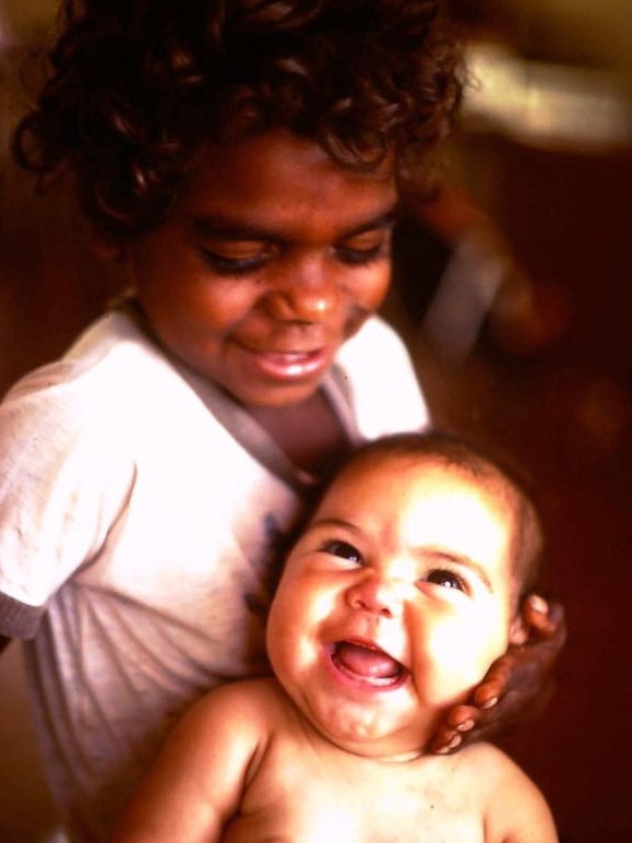 Jacinta Nampijinpa Price with her brother, Linawu, who died when he was three of leukaemia.