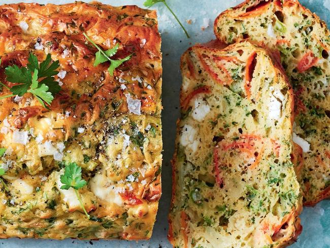 Turn leftover peels in a vegetable peel and feta loaf.