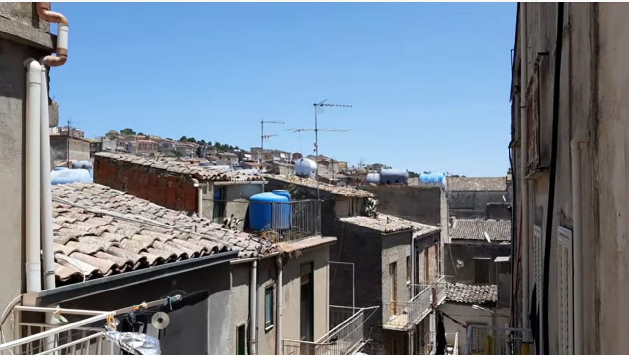 Danny McCubbin's 1 euro house in Mussomeli, Sicily. Picture: YouTube