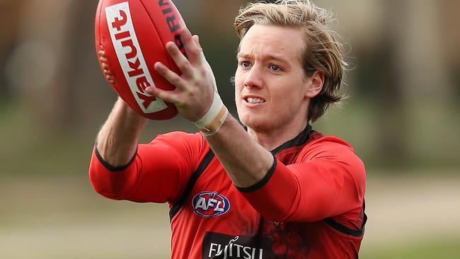 Essendon Training at Tullamarine. Darcy Parish   .Pic: Michael Klein