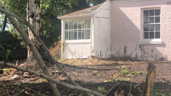 The garden at 2 Red Chapel Ave, Sandy Bay after it was altered from its original heritage state. Source: SUPPLIED.