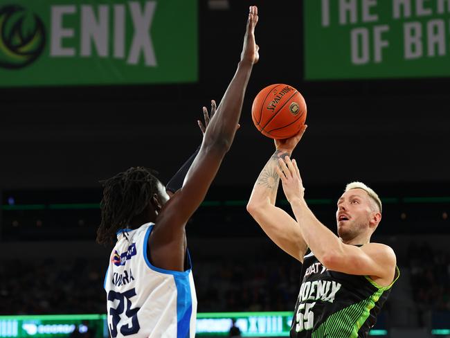 Mitch Creek was at his best against United. Picture: Graham Denholm/Getty Images