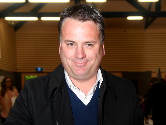 Victim of the X factor ... Jamie Briggs at the voting booth. Picture: Tricia Watkinson