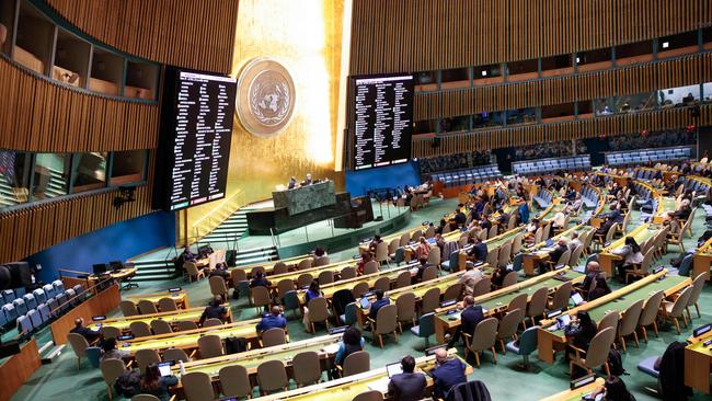 The General Assembly at UN headquarters in New York. Picture by Kena Betancur/AFP