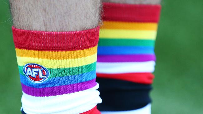 The AFL has embraced the Pride Cup concept. Picture: Michael Dodge (Getty Images)