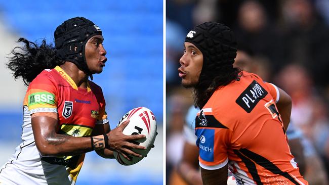 (L-R) Gairo Voro and his NRL ‘clone’ Jarome Luai.