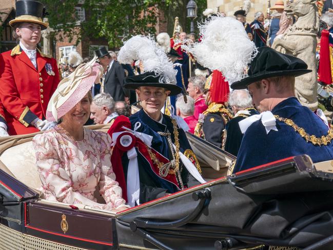 Sophie, Duchess of Edinburgh, Prince Edward, Duke of Edinburgh and Prince William, Prince of Wales attend the event at Windsor Castle. Picture: Getty Images