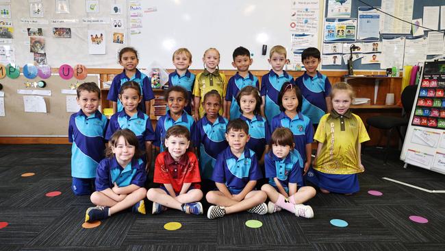 My First Year 2025 – Parramatta State School Prep Class A. From back row: Rita, Max, Rylin, Arpan, Harlow, Franco. Ryder, Amira, Alfred, Michelle, Anika, Clover, Lylah. Aryah, Connor, Gabriel, Tiana. Picture: Brendan Radke