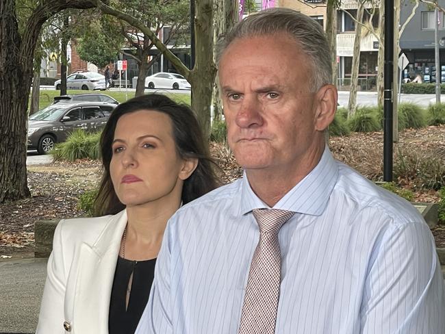 One Nation's Mark Latham and new recruit Tania Mihailuk. Picture: Alexi Demetriadi