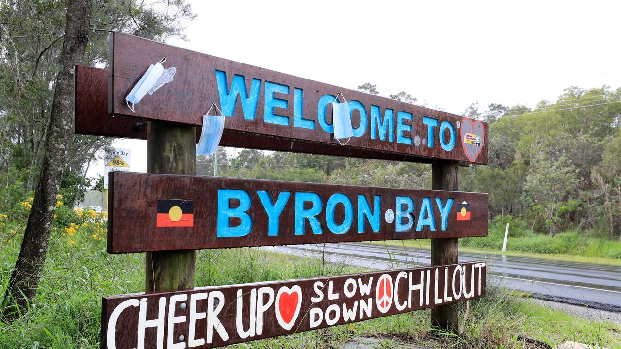 Communities with low vaccination rates such as Byron Bay could see continued restrictions. Picture: NCA NewsWire / Scott Powick