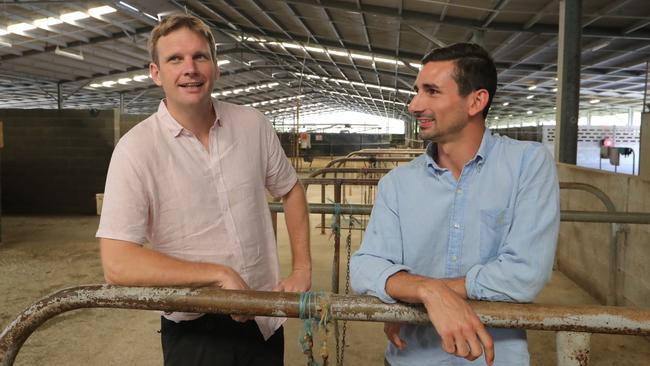 Costa (right) with trainers Bjorn Baker. Picture: Glenn Hampson