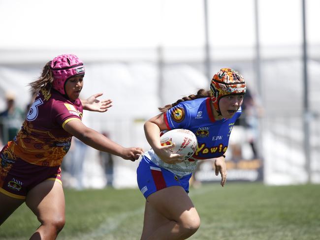 Koori Knockout - Day 4 Girls 15s GF Newcastle Yowies v Central West Maliyan Monday, 7 October 2024 Hereford St, Bathurst NSW 2795, Australia, Picture Warren Gannon Photography