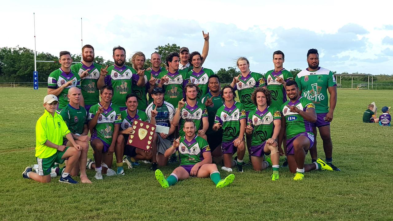 Winning Whitsunday Brahmans team at the Bowen 10s competition on the weekend.