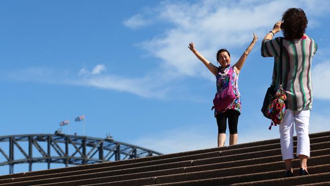 Say G-Day! Chinese tourists continue to flock to Australia in ever growing numbers. Picture: Brendon Thorne/Bloomberg via Getty Images