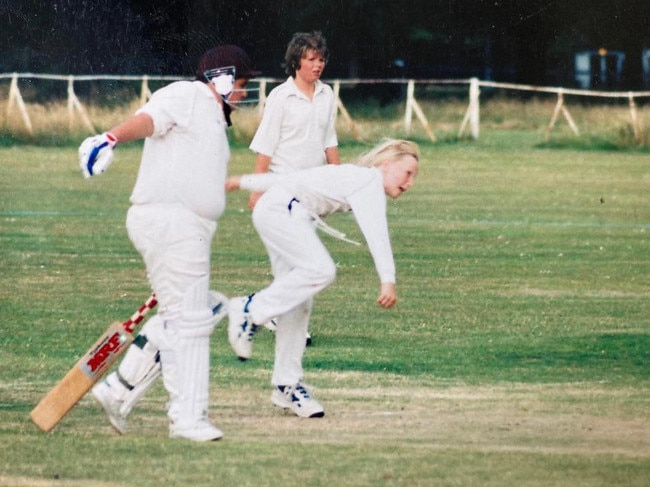 Garth playing among the boys in Ireland. Picture: Supplied