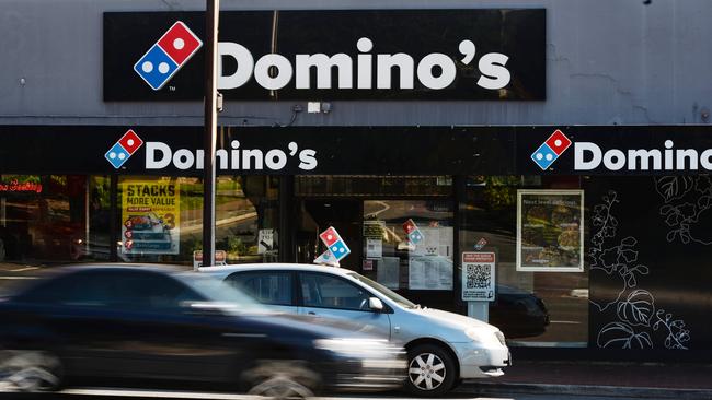 Domino’s is slamming the brakes on its aggressive store rollout strategy to close 205 stores. Picture: NCA NewsWire / Brenton Edwards