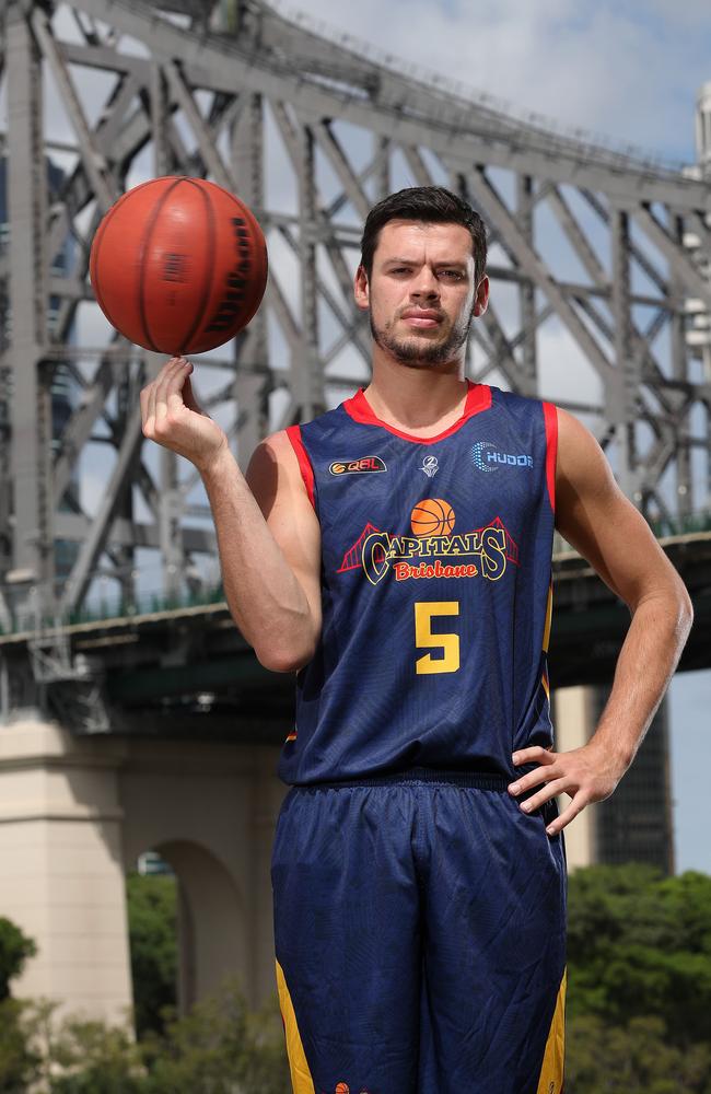 Brisbane Bullets player Jason Cadee in this Brisbane Capitals uniforms, Brisbane. Photographer: Liam Kidston.