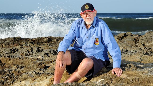 Leonard Malcolmson at Currumbin Beach. Picture: John Gass.