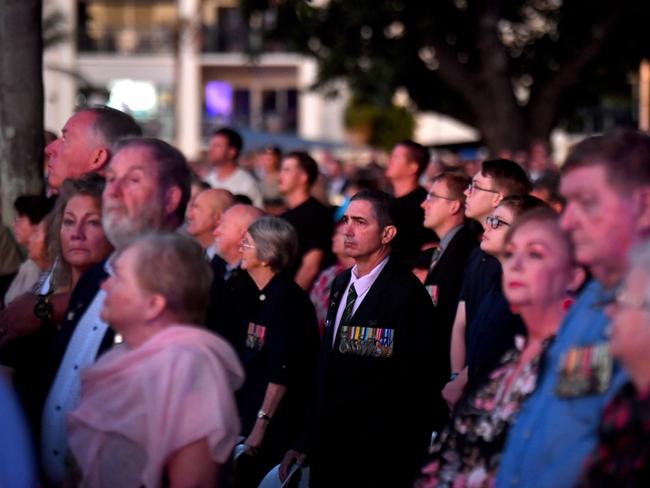 Anzac Day 2025. Dawn service Anzac Park Townsville. Picture: Evan Morgan