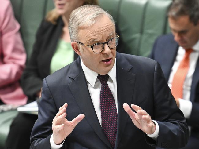 Anthony Albanese was able to pass dozens of bills through the Senate after promising the Greens an extra $500 million for social housing upgrades. Picture: NewsWire / Martin Ollman